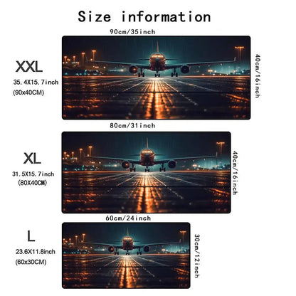 Fighter jet Mouse Pad Airplane Large Rubber Anti-slip Keyboard Table Mats Gaming Office Mousepads XXL Game Laptop Long Desk Mat - My Hashtag Shop