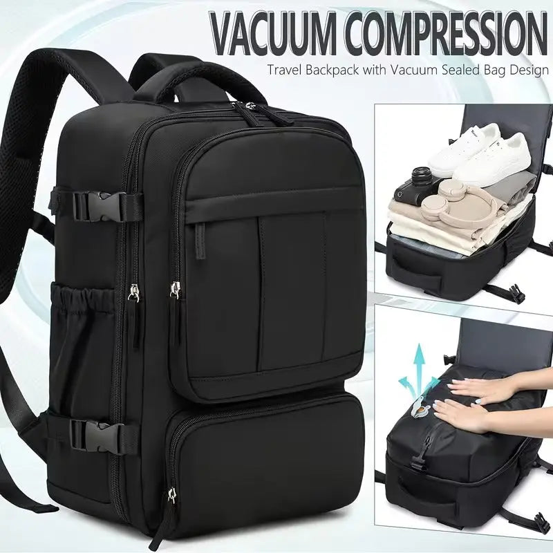 NNETM Vacuum Compression Backpack with Manual Pump-3