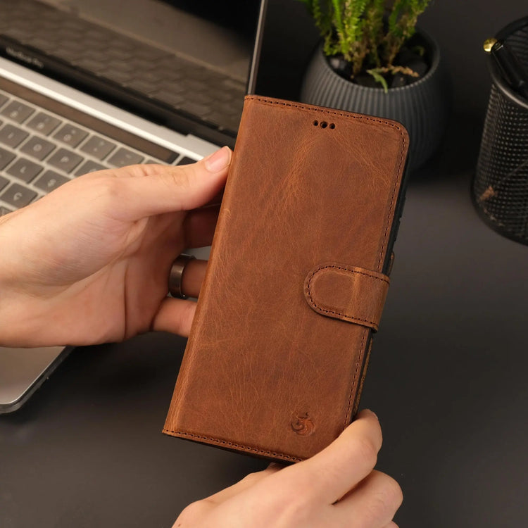 Leather Samsung Galaxy S25 Wallet Case | Buffalo-1