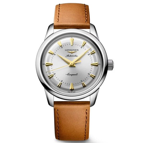 Longines orologio Conquest Heritage 38mm argento automatico acciaio L1.649.4.72.2 Capodagli 1937