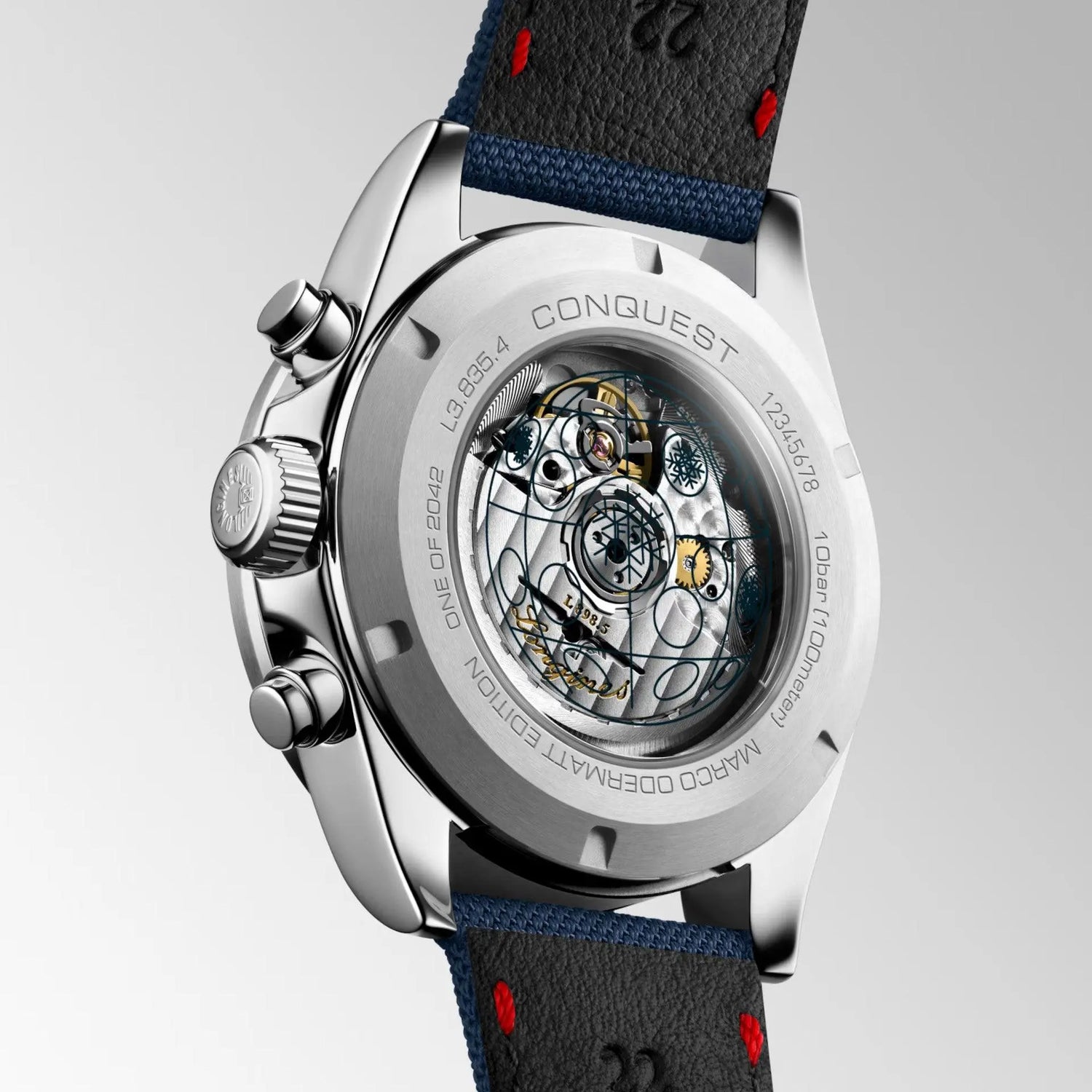 Longines orologio Conquest Marco Odermatt Edition 42mm blu automatico acciaio L3.835.4.91.2 Capodagli 1937