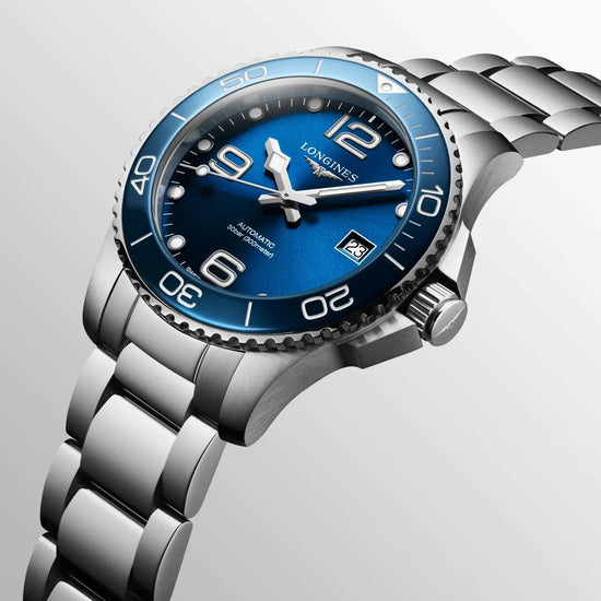 Longines orologio HydroConquest 39mm blu automatico acciaio L3.780.4.96.6 Capodagli 1937