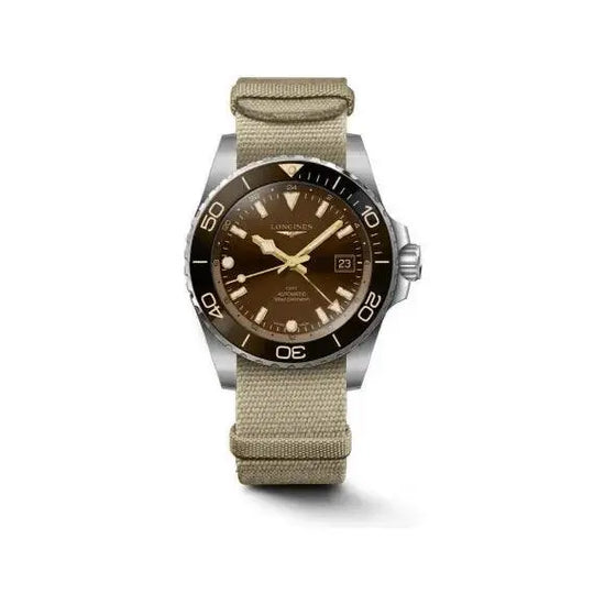 Longines orologio HydroConquest 41mm marrone automatico acciaio L3.790.4.66.2 Capodagli 1937