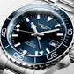 Longines orologio Hydroconquest GMT 41mm blu automatico acciaio L3.790.4.96.6 Capodagli 1937