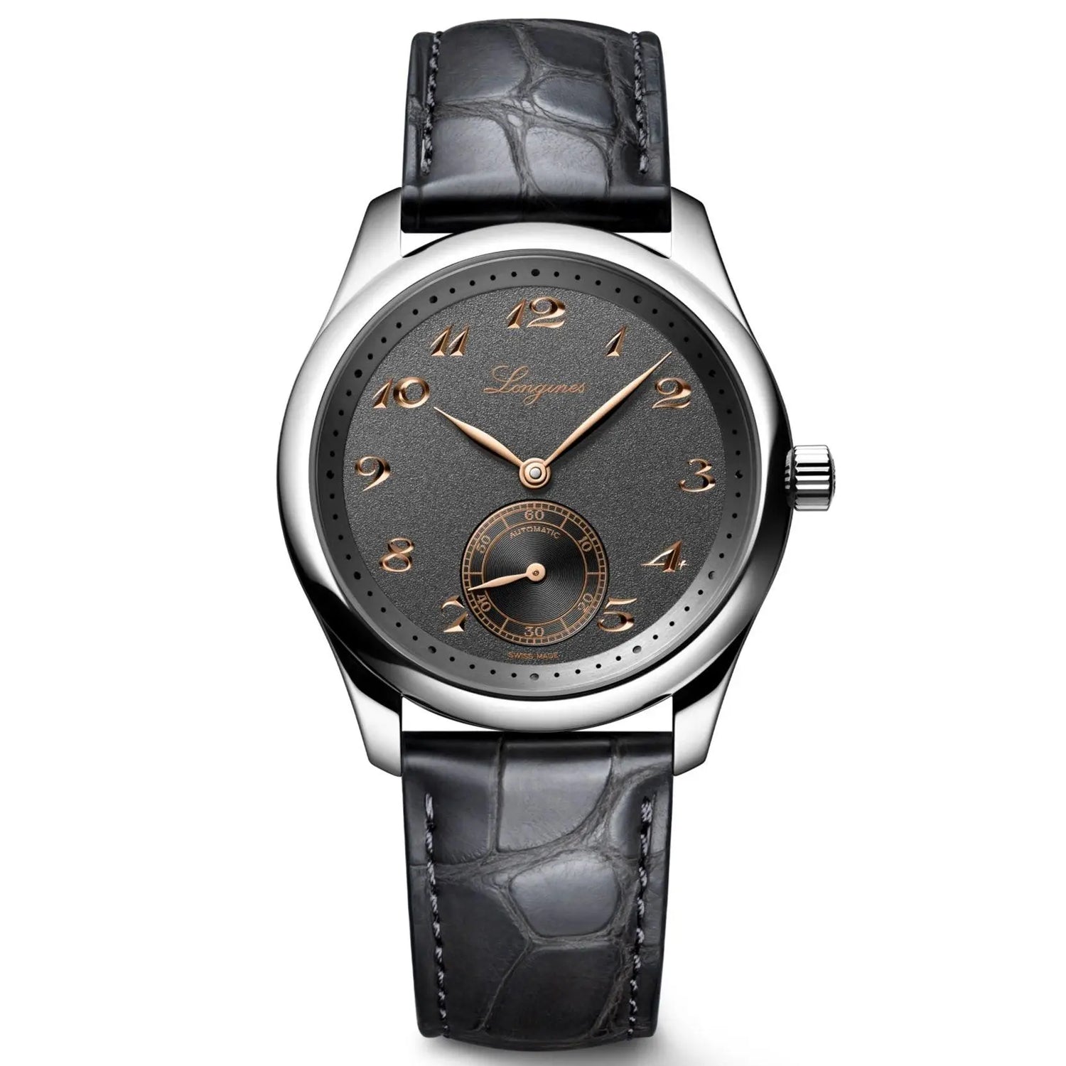 Longines orologio Master Collection 38mm antracite automatico acciaio L2.843.4.63.2 Capodagli 1937