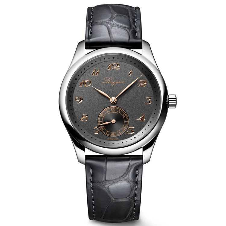 Longines orologio Master Collection 38mm antracite automatico acciaio L2.843.4.63.2 Capodagli 1937