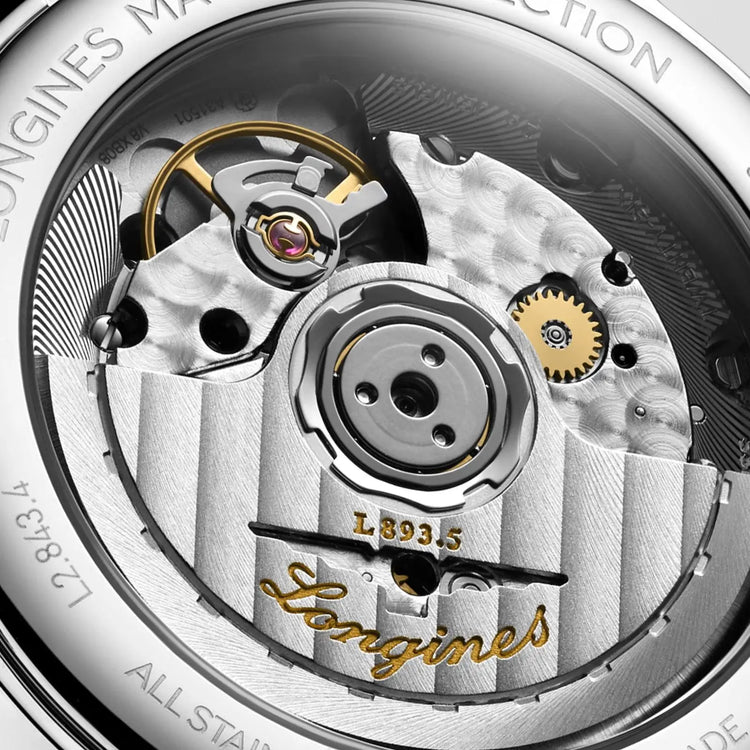 Longines orologio Master Collection 38mm antracite automatico acciaio L2.843.4.63.2 Capodagli 1937