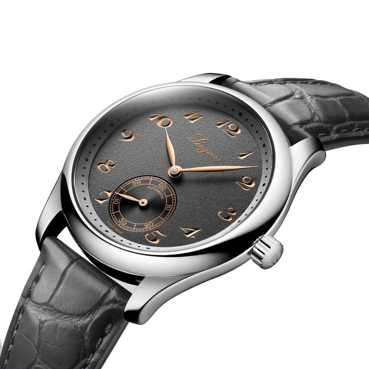 Longines orologio Master Collection 38mm antracite automatico acciaio L2.843.4.63.2 Capodagli 1937