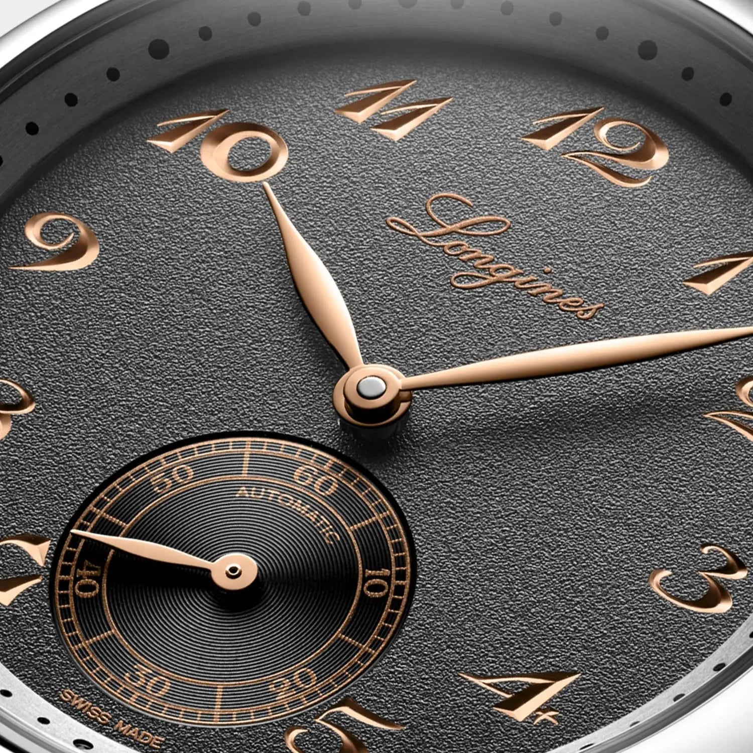 Longines orologio Master Collection 38mm antracite automatico acciaio L2.843.4.63.2 Capodagli 1937