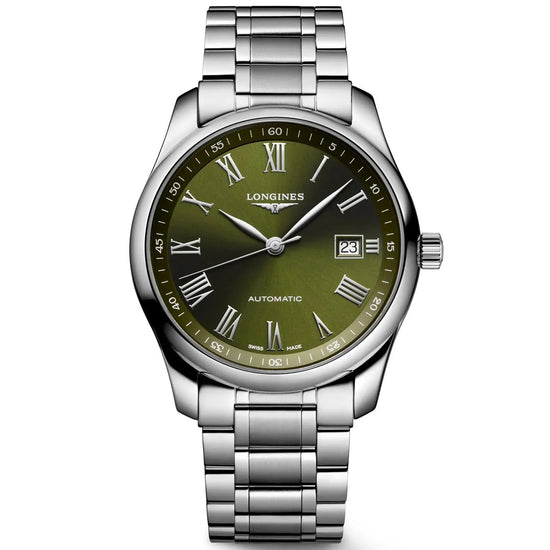 Longines orologio Master Collection 40mm verde automatico acciaio L2.793.4.09.6 Capodagli 1937