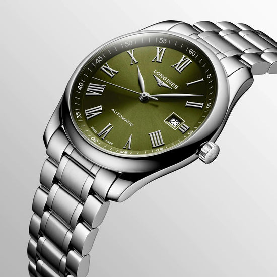 Longines orologio Master Collection 40mm verde automatico acciaio L2.793.4.09.6 Capodagli 1937