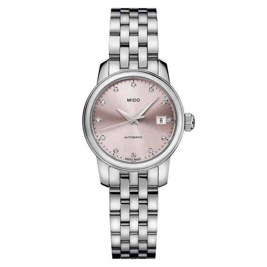 Mido orologio Baroncelli Lady Twenty Five 25mm rosa automatico acciaio M039.007.11.336.00 Capodagli 1937