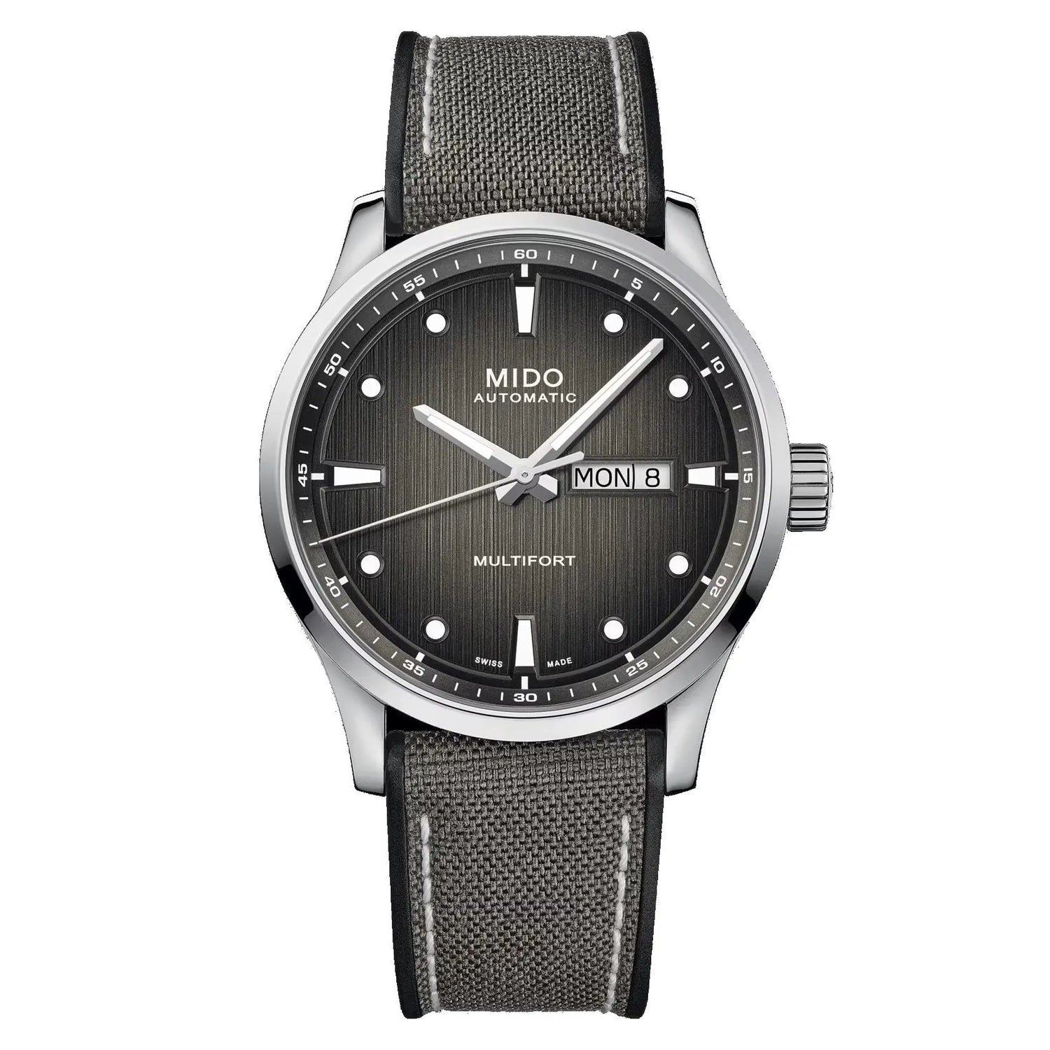 Mido orologio Multifort M 42mm grigio automatico acciaio M038.430.17.081.00 Capodagli 1937