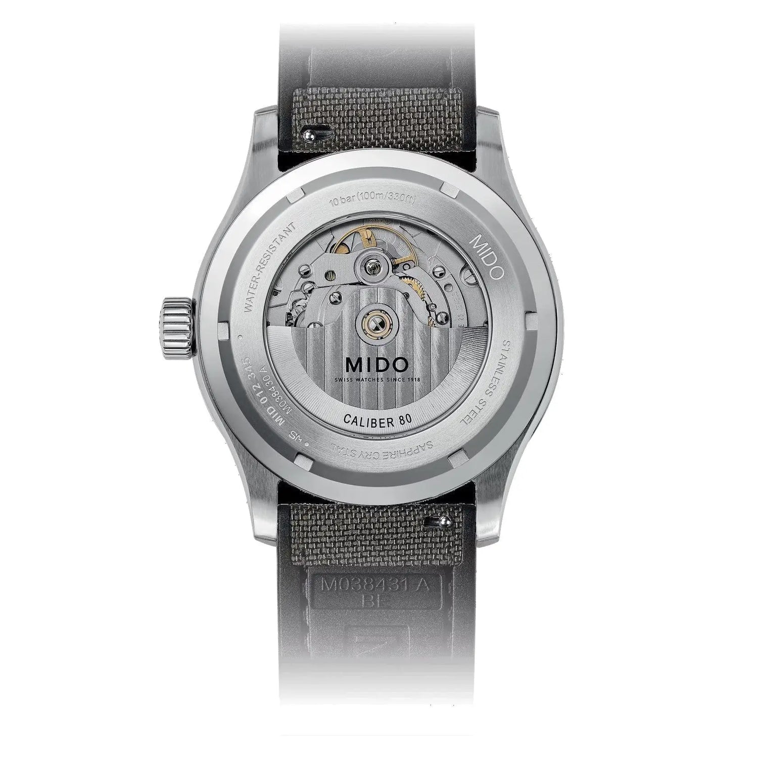 Mido orologio Multifort M 42mm grigio automatico acciaio M038.430.17.081.00 Capodagli 1937