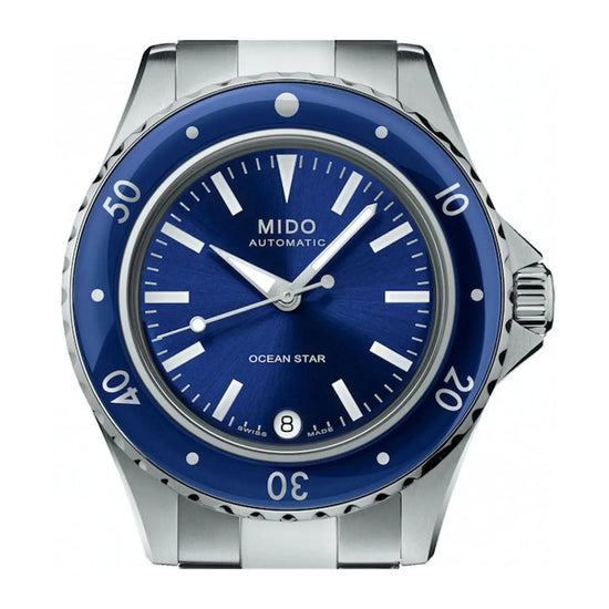 Mido orologio Ocean Star 36,5mm blu automatico acciaio M026.207.11.041.00 Capodagli 1937