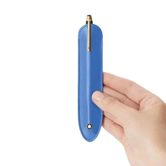 Montblanc astuccio per 1 strumento da scrittura Meisterstück Dusty Blue 198340 Capodagli 1937