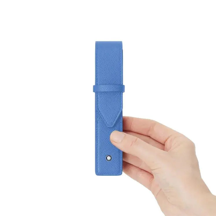 Montblanc astuccio per 1 strumento da scrittura Sartorial celeste 198253 Capodagli 1937