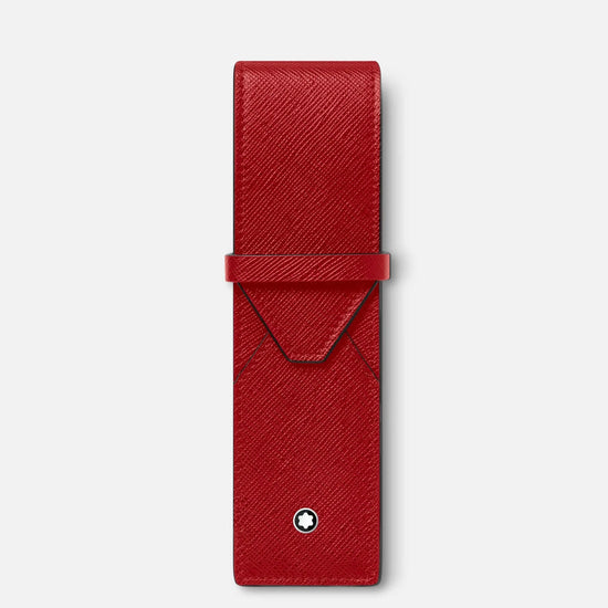 Montblanc astuccio portapenne per 2 strumenti da scrittura Montblanc Sartorial rosso 131204 Capodagli 1937