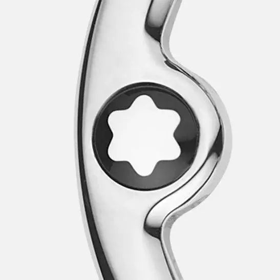 Montblanc cintura 35mm fibbia ferro di cavallo pelle granulata reversibile ebano/nero 198632 Capodagli 1937