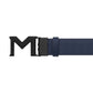 Montblanc cintura reversibile con fibbia M Extrem 3.0 blu/nera liscia 198648 Capodagli 1937
