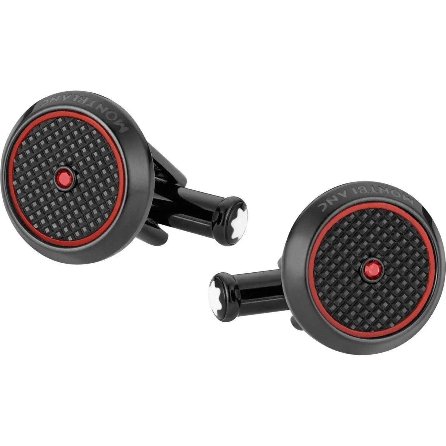 Montblanc gemelli Timewalker acciaio finitura PVD nero 118605 Capodagli 1937