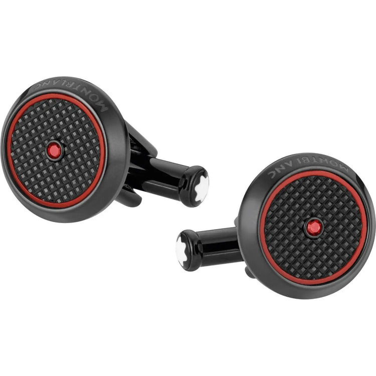 Montblanc gemelli Timewalker acciaio finitura PVD nero 118605 Capodagli 1937