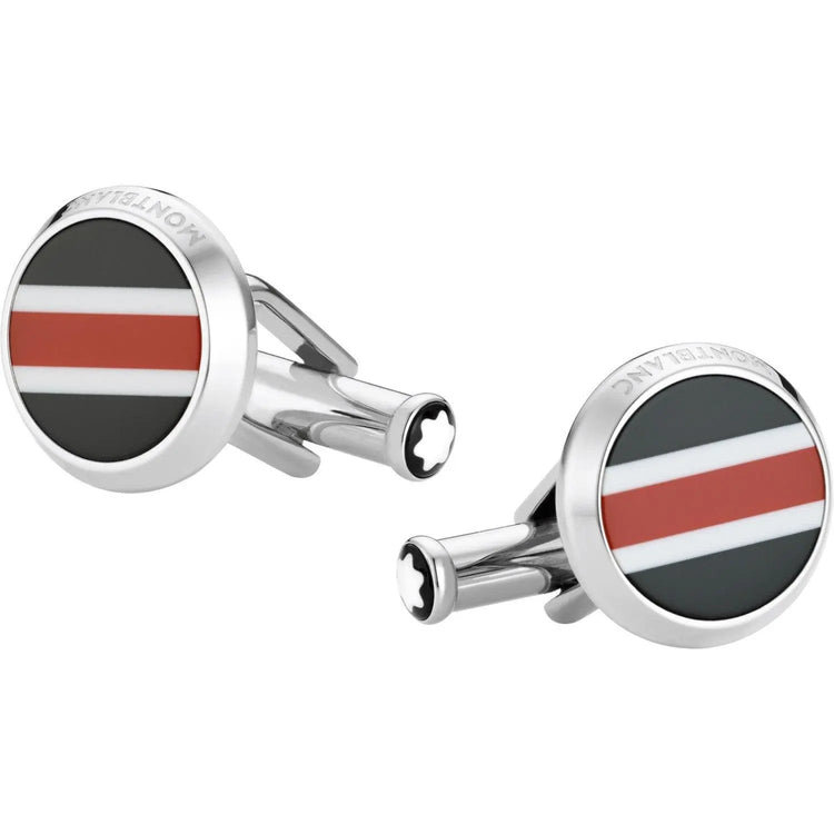 Montblanc gemelli Urban Spirit acciaio resina 118596 Capodagli 1937