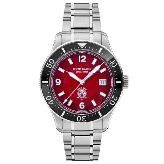 Montblanc orologio Iced Sea Date 41mm bordeaux automatico acciaio 132291 Capodagli 1937