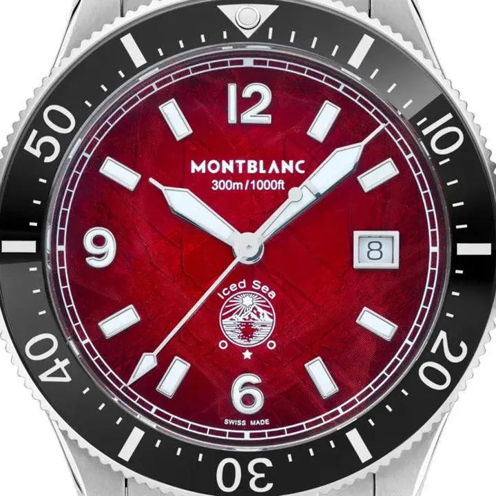 Montblanc orologio Iced Sea Date 41mm bordeaux automatico acciaio 132291 Capodagli 1937