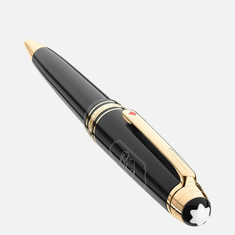 Montblanc penna a sfera Midsize Meisterstück Around the World in 80 Days grigio scuro 128380 Capodagli 1937