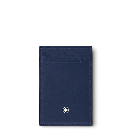 Montblanc porta carte di credito 3CC Ink Blue 131697 Capodagli 1937