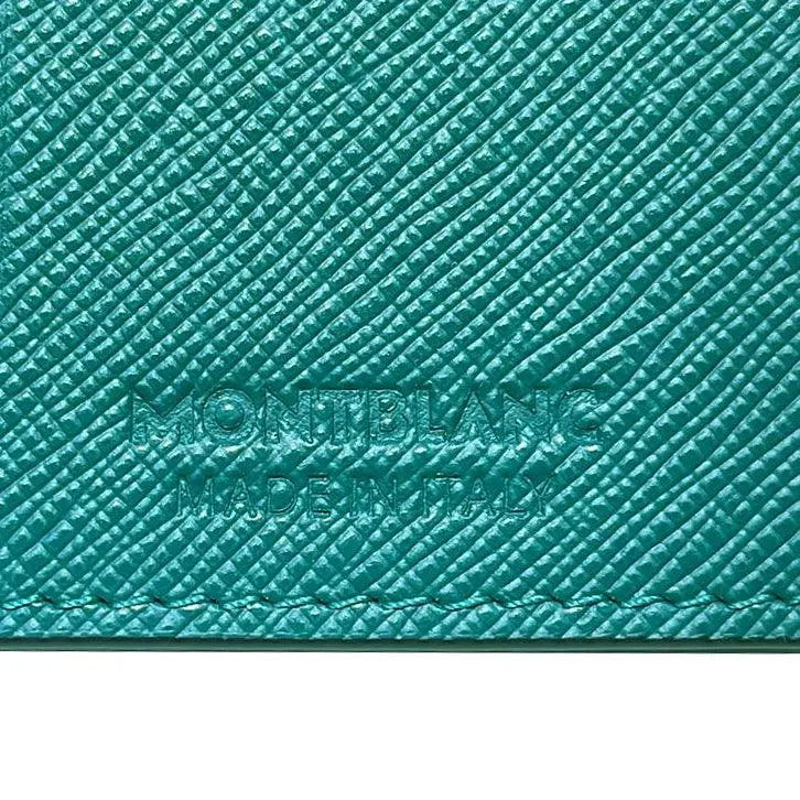 Montblanc portacarte di credito 4CC Sartorial Fern Blue 131726 Capodagli 1937