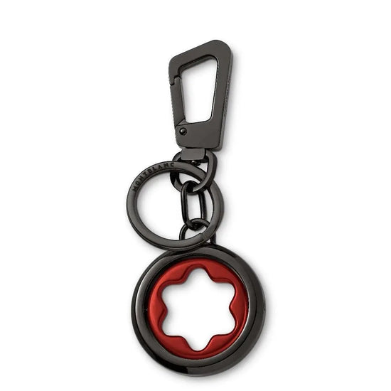 Montblanc portachiavi Spinning Emblem Bk/Rd 131107 Capodagli 1937