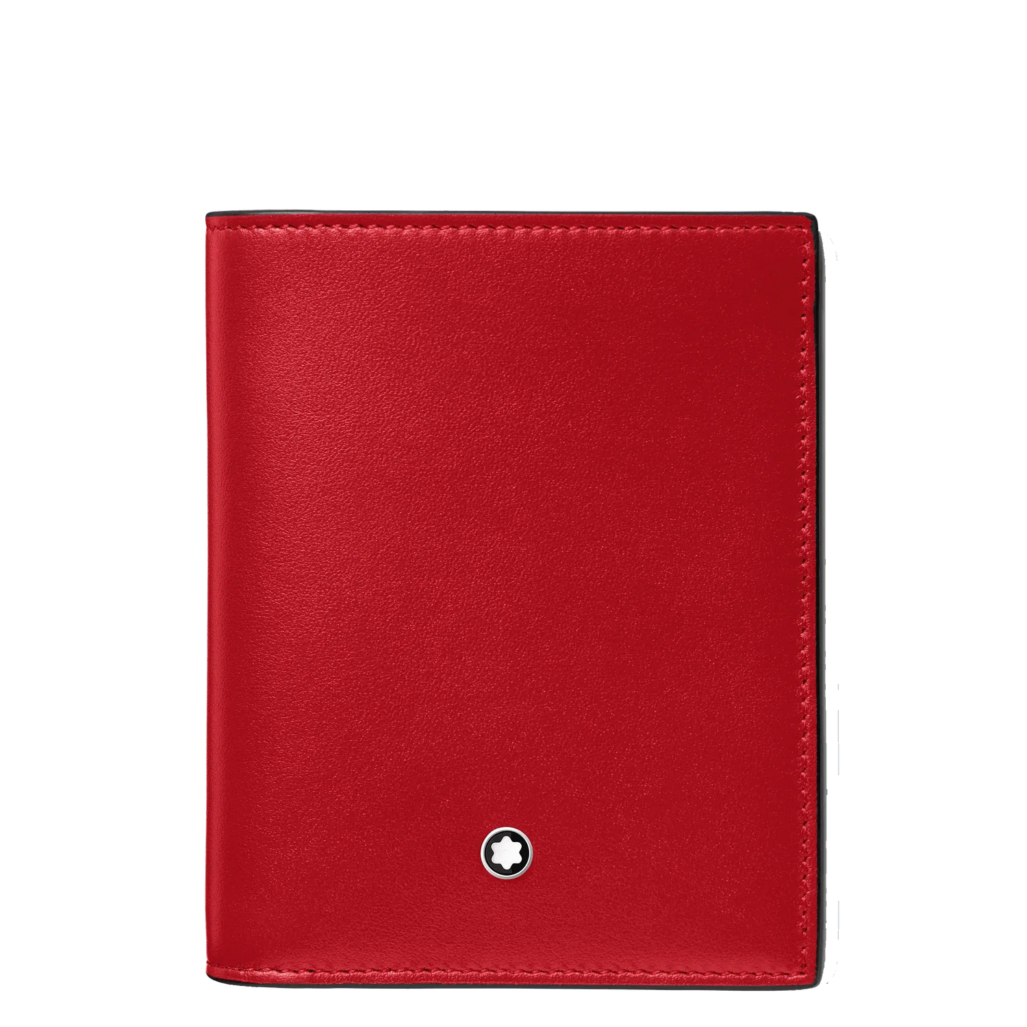 Montblanc portafoglio compatto Meisterstück 6 scomparti nero/rosso 129679 Capodagli 1937