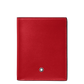 Montblanc portafoglio compatto Meisterstück 6 scomparti nero/rosso 129679 Capodagli 1937