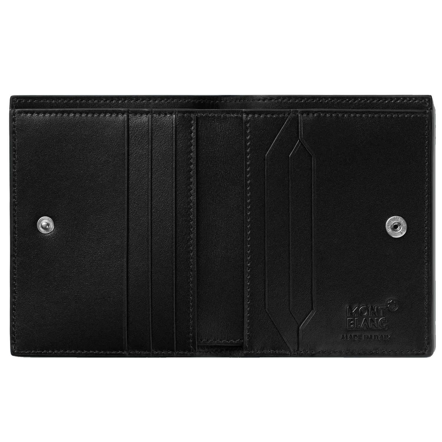 Montblanc portafoglio compatto Meisterstück 6 scomparti nero/rosso 129679 Capodagli 1937