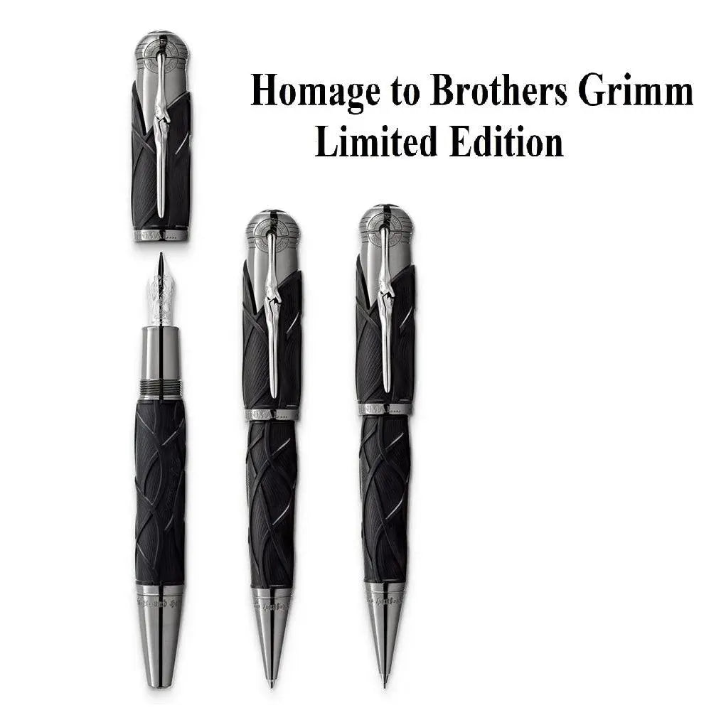 Montblanc set 3 penne Writers Edition2022 Fratelli Grimm ( Stilografica + Roller + Sfera ) Limited Edition 128367 Capodagli 1937
