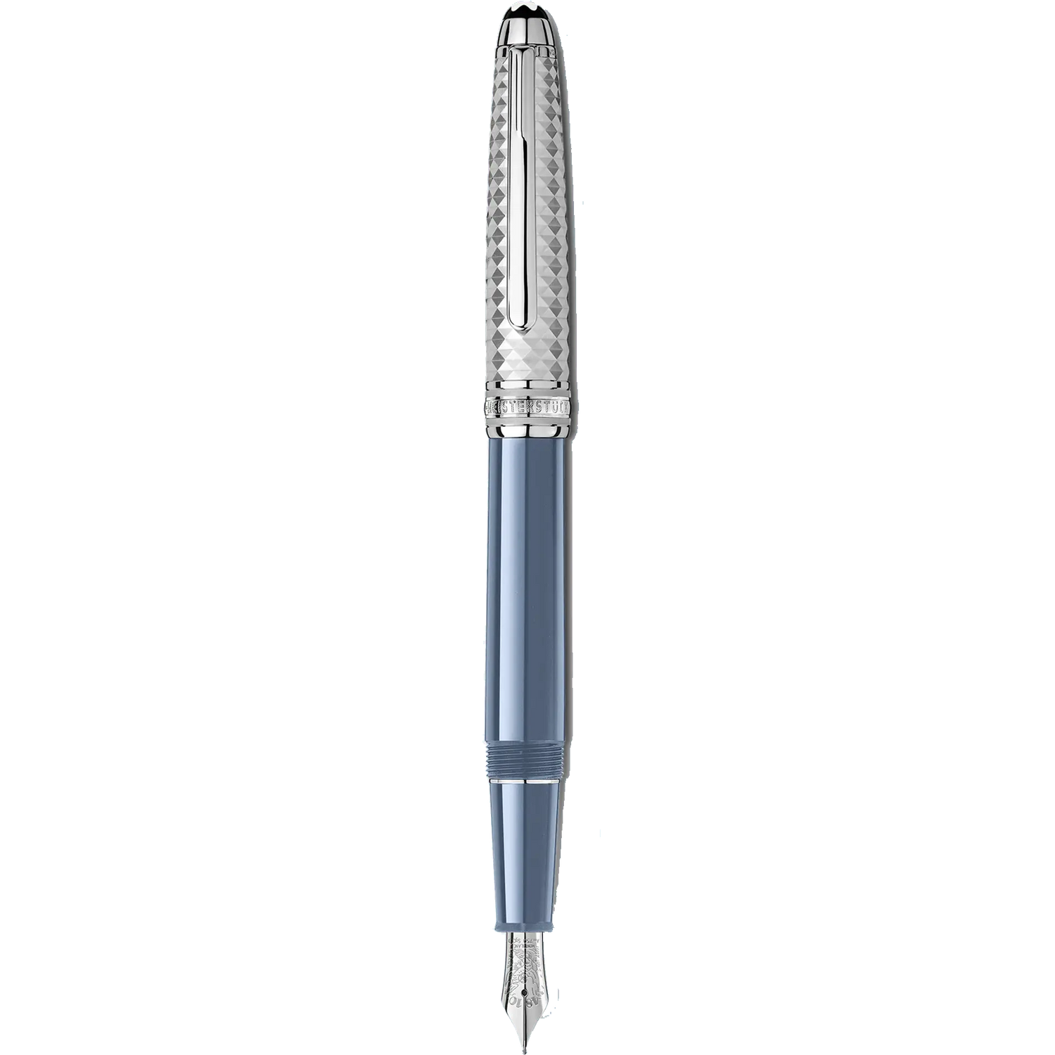 Montblanc stilografica Meisterstück Glacier Doué blu punta M 129403 Capodagli 1937