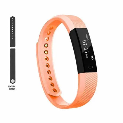 SmartFit Slim Activity Tracker And Monitor Smart Watch With FREE Extra Salmon Lucky