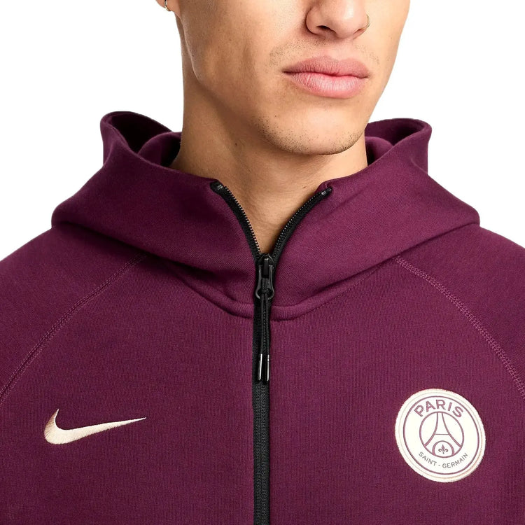 PSG Tech Fleece presentation tracksuit 2024/25 dark red - Nike-3