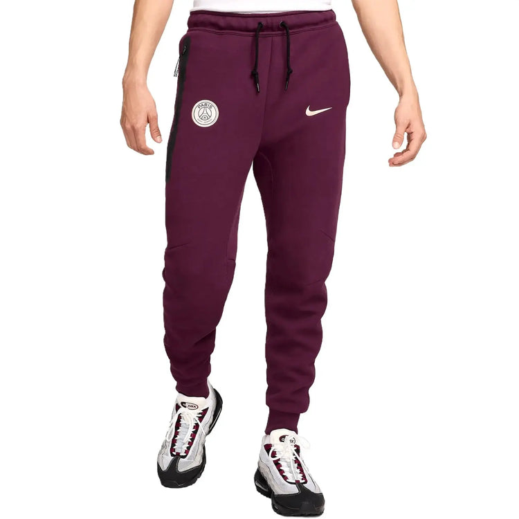 PSG Tech Fleece presentation tracksuit 2024/25 dark red - Nike-4