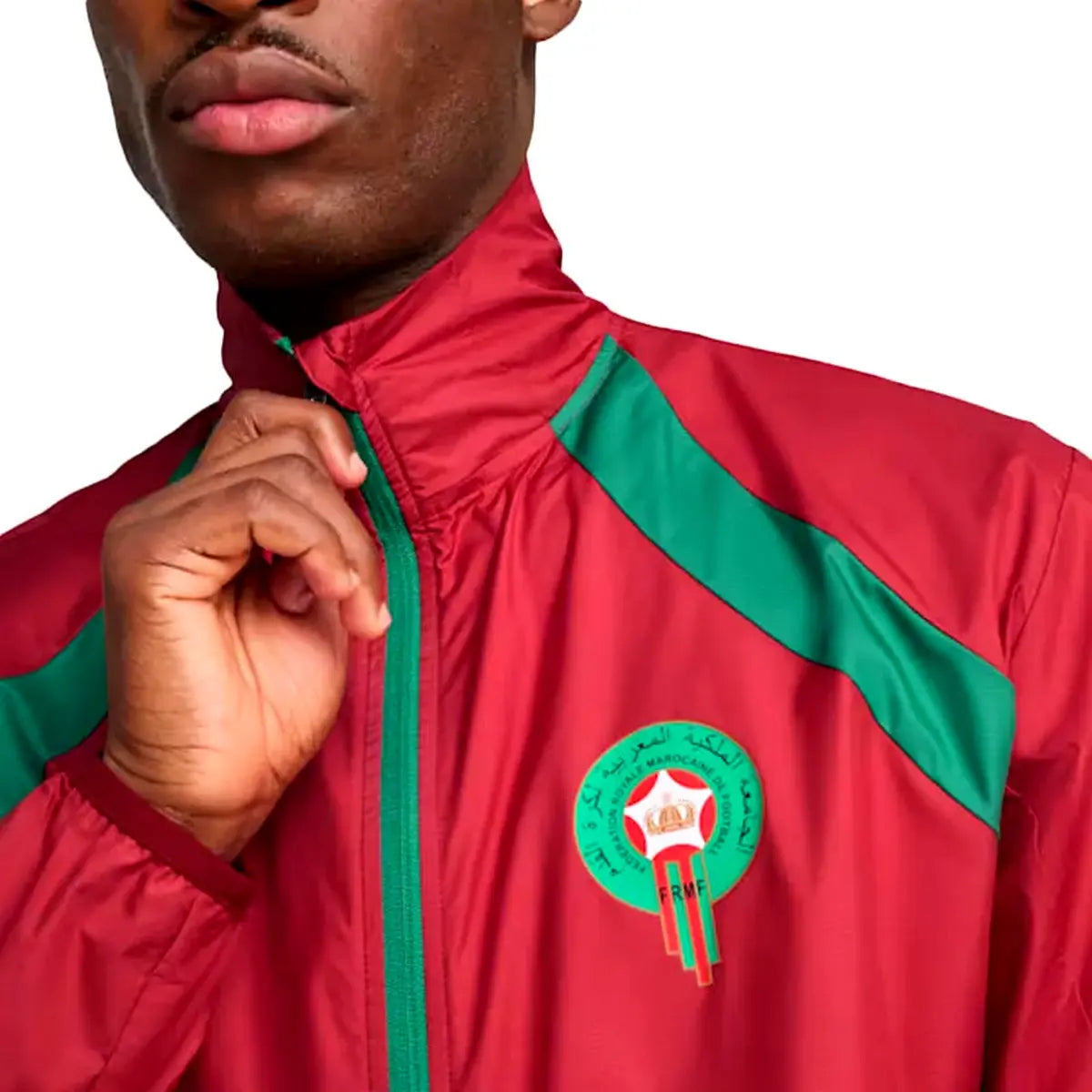 Morocco pre-match presentation soccer tracksuit 2024/25 - Puma-3
