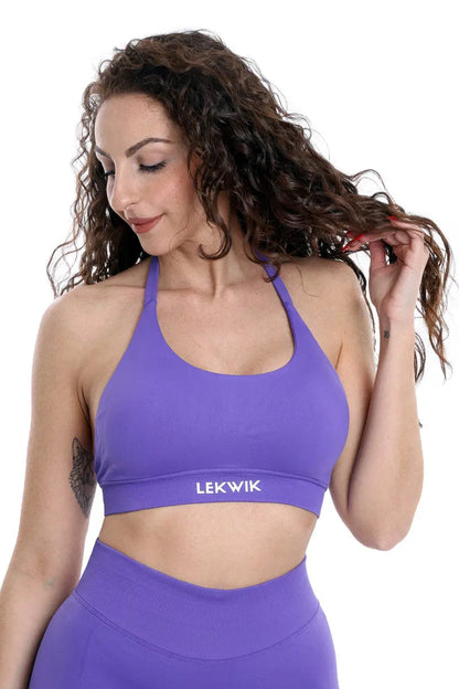 Top sportivo indaco modello IMMO - HASHTAG