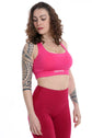 Top sportivo INES intrecciato fucsia - HASHTAG