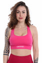 Top sportivo INES intrecciato fucsia - HASHTAG