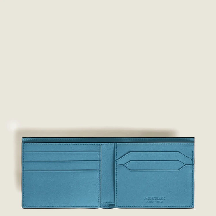 Montblanc portafoglio 6 scomparti Meisterstück blu fumé sfumato 199266 Capodagli 1937