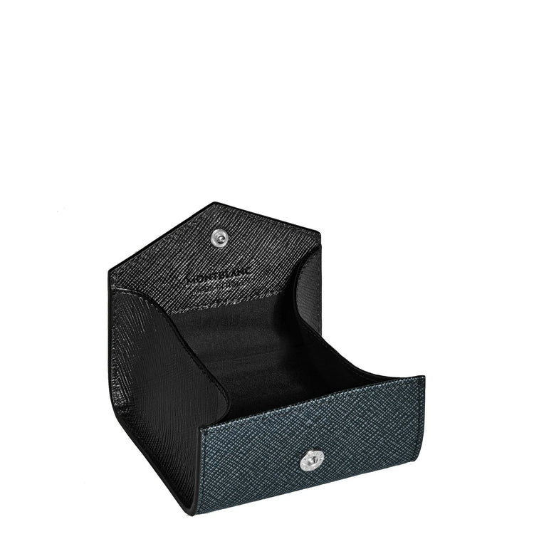 Montblanc portamonete Sartorial tweed blu 220348 Capodagli 1937