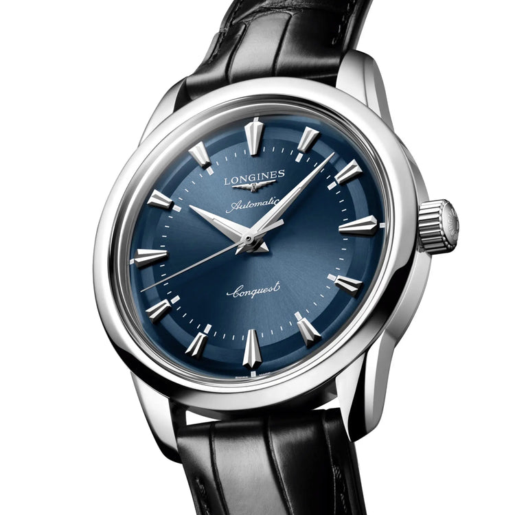 Longines orologio Conquest Heritage 38mm blu automatico acciaio L1.649.4.92.2, Capodagli 1937
