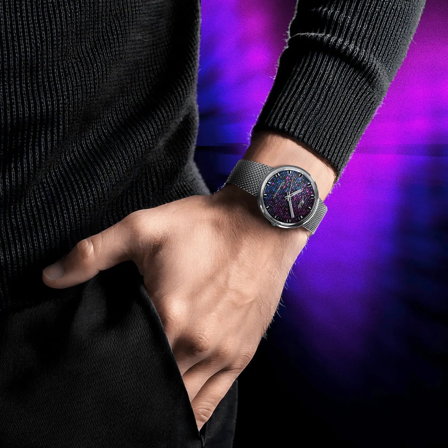 Mido orologio Commander 1959 37mm nero automatico acciaio M8429.4.N7.11 Capodagli 1937