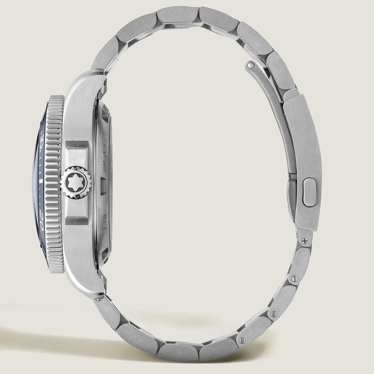 Montblanc orologio Iced Sea 0 Oxygen Deep 4810 43mm blu automatico titanio 135634 Capodagli 1937